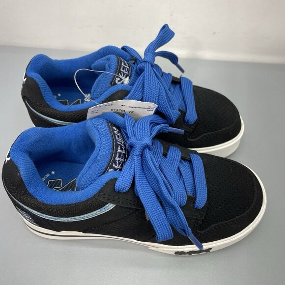 Skechers Vert II Skate Sneakers Shoes Athletic Blue Black Kids 12.5 - Picture 2 of 14